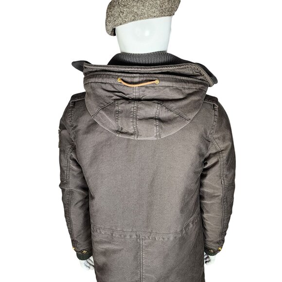 True Religion Dark Khaki Removable Liner Parka, Women's Medium - Picture 3 of 16